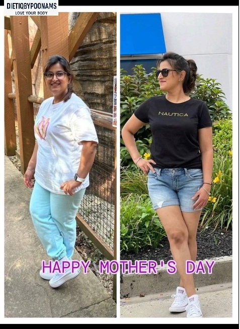 Before and after transformation photos of Neha — Strength & body composition
